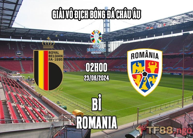 Soi kèo Bỉ vs Romania